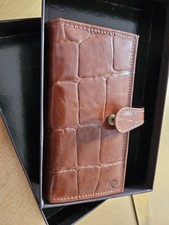 Mulberry Notebook Card and Brick Phone Wallet Brown New In Box