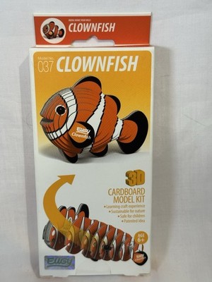 EUGY Clownfish 037 3D Cardboard Model Kit Puzzle New Sealed
