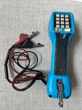 RED Harris-Dracon TS21 Test Set Lineman Handset Phone Line Tester NOT TESTED
