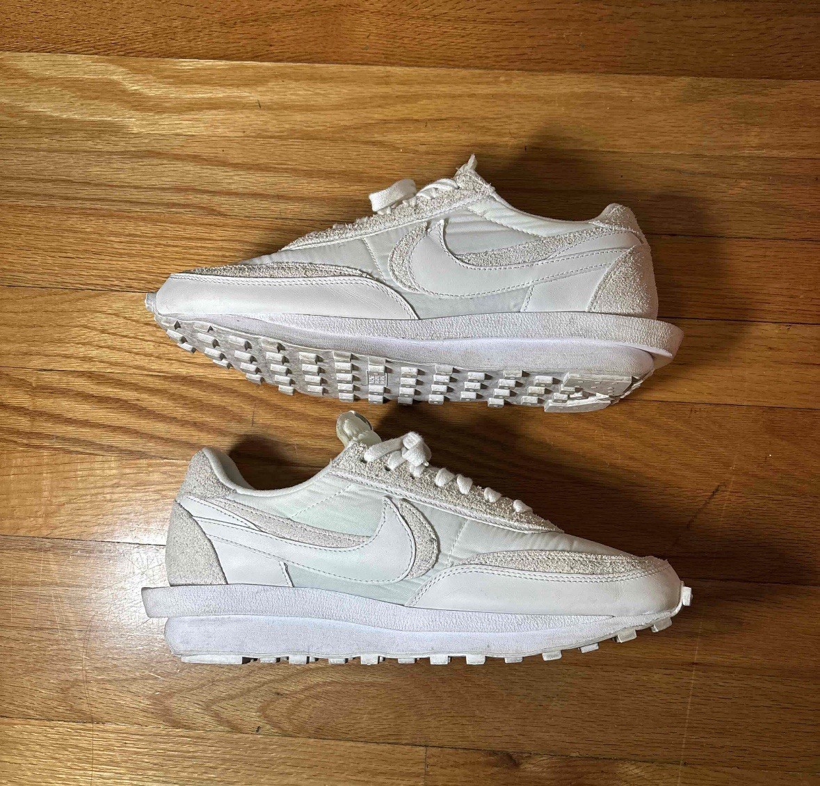 SACAI X NIKE Sneakers Nike Sacai x LDWaffle in nylon bianco taglia 11 5