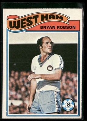 1978 Topps Football (UK) Bryan Robson West Ham United #165