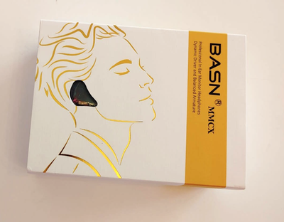 #ad BASN MMCX Professional In Ear Monitor Headphones Purple Aurora NIB $59.95