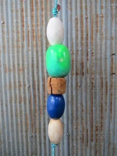 5 Old Fish Net Floats 25 Inches Long Fishing Buoys Bouys Tiki Hut Bar  -(SF511)