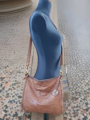  Harbour 2nd Tasche Leder Schultertasche SOFTBAG Antik-braun HANDARBEIT