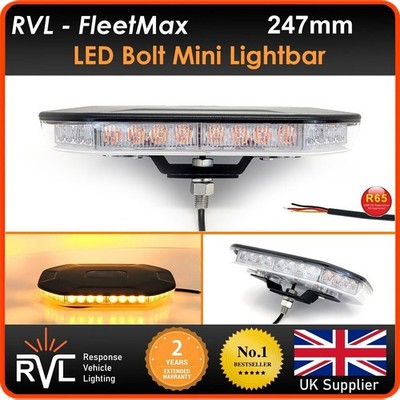 Anschraubbare Bernstein LED Mini Lichtleiste Blinken Warnbaken 12/24V Sicherheit Strobe