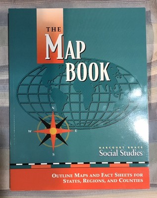 The Map Book Worksheets State Regions & Countries Harcourt Brace Social Studies