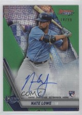 2019 Bowman's Best Auto Green Refractor 14/99 Nate Lowe #B19-NL Auto 4l3