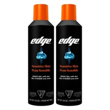 Edge Shaving Gel For Men 9.5Oz 2 Pack Mens Shave Gel Aloe Mens Shaving Cream
