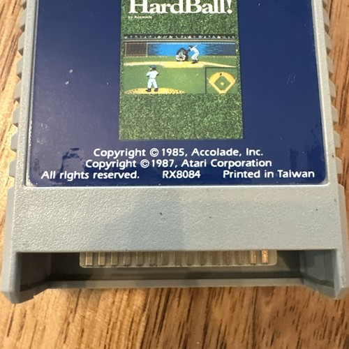 Atari XE Computer Video Game Cartridge Hard Ball 1985 RX8084 UNTESTED - Picture 3 of 6
