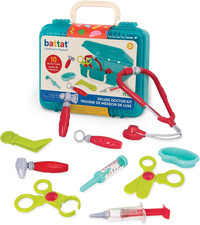   Pretend Play Doctor Set   Kids Nurse Toys   10 Pieces  Carry Case   Toddler H