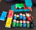 Vintage Fisher Price Little People Lot of Figures Vehicles