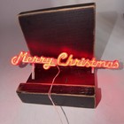 Dept 56 Brite Lites Village Lighted Accessory Merry Christmas Sign 52230 *READ*