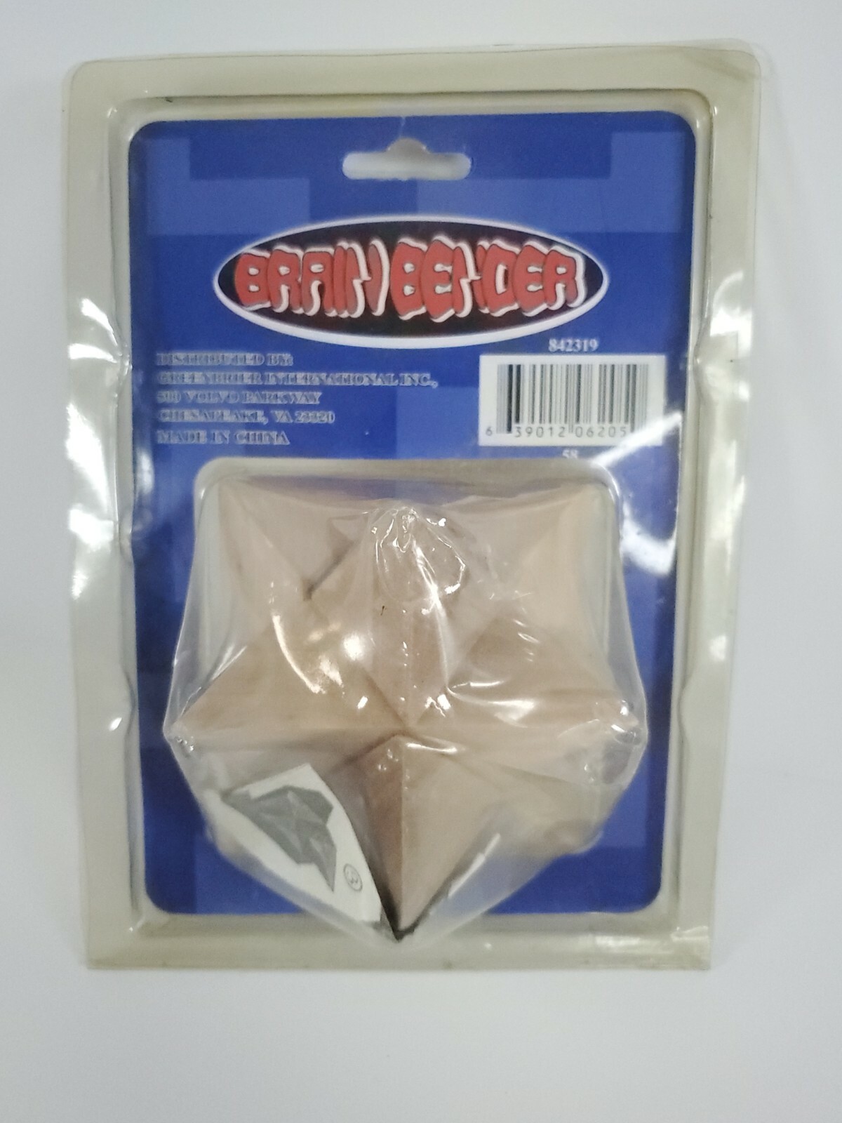 Greenbrier International Inc 3d Wood Brain Bender Cube Puzzle 842319 ...