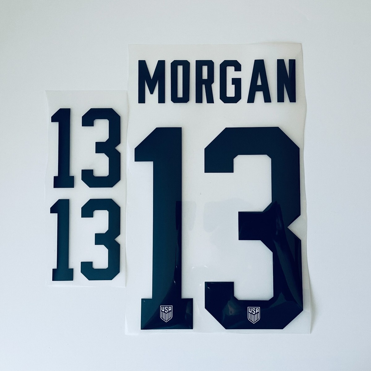 Alex Morgan USA Soccer Jersey 13 lettering FIFA World Cup USWNT