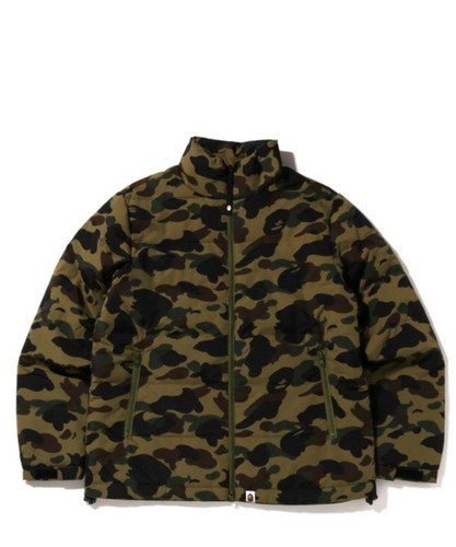 CHAQUETA DE PLUMÓN A BATHING APE Para hombres 1ª CAMUFLAJE Verde De Japón Nueva 1I20144001 b - Imagen 6 de 8