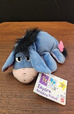 Disney Eeyore Bean Bag Plush Beanbag Friend 8" Mattel Stuffed Animal