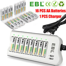 EBL Rechargeable AA Batteries 2300mah 16pcs 1.2V w/ USB Charger Set 2.00 per gallon
