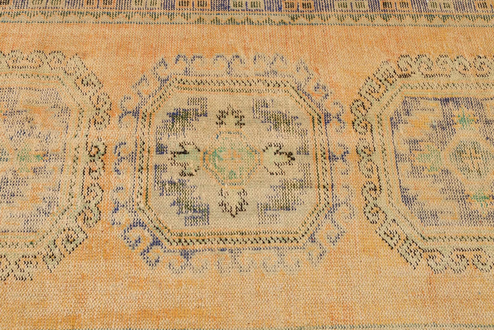 Turkish Rugs, Colorful Rugs, 3.6x10.7 ft Runner Rug, Oushak Rug, Vintage Rug