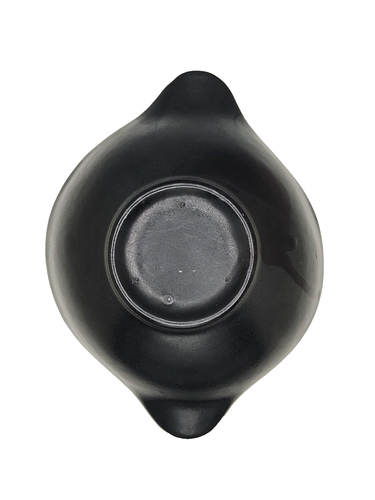 Sascha Brastoff Signed Minos Dancer Black White Small Bowl, 7.25" x 5.5" x 2.25" - Picture 6 of 10