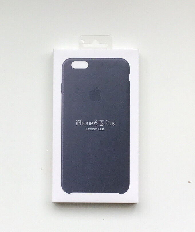 GENUINE Apple iPhone 6s Plus /iPhone 6 plus LEATHER Case Midnight Blue MKXD2ZM/A
