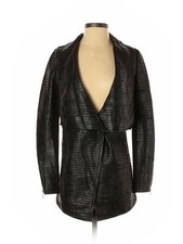 Marciano Women Black Leather Jacket S