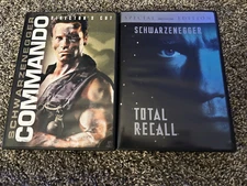 Schwarzenegger-Commando (DVD, 2007, Directors Cut)+ Total Recall Special Edition