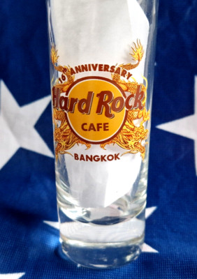 HRC Hard Rock Cafe Bangkok 16th Anniversary Dragon Shot Glass Shotglass NEW LE