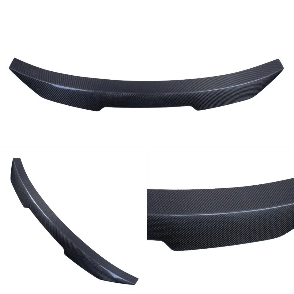 For AUDI A4 S4 B9 B9.5 sedan 2017-2025 Carbon Fiber Trunk Wing Spoiler - Изображение 3 из 4