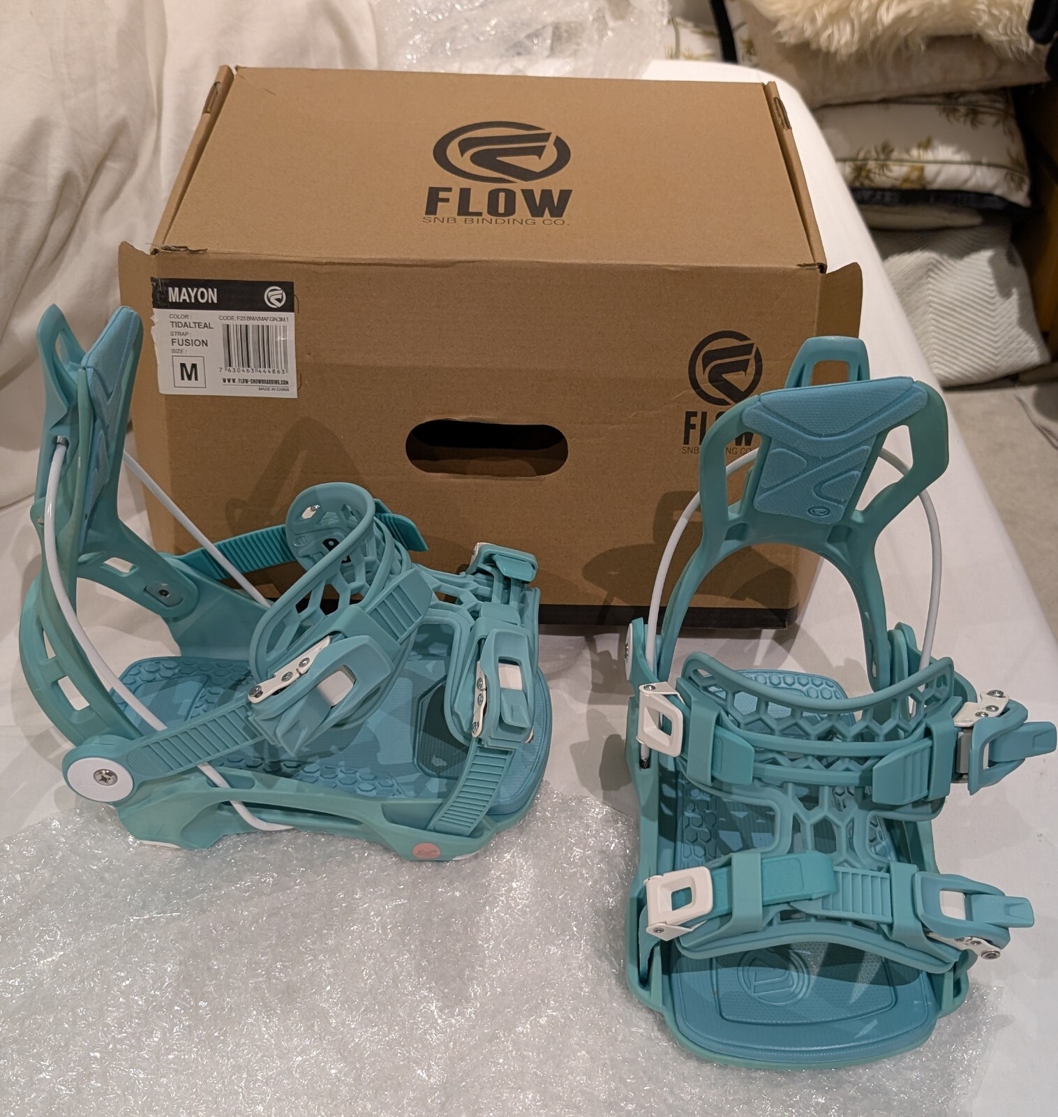 Salomon Stivali E Flow Attacchi Mayon Donna Tidal Teal Taglia M