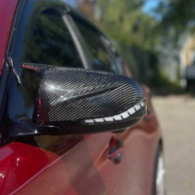 Carbon Fiber Print Mirror Cover Caps For 2014-2023 Infiniti Q50 & 2017-2022 Q60 (X-Style) 4 thumbnail image