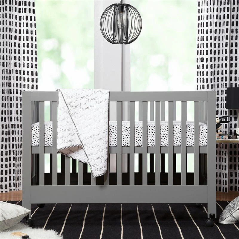 Babyletto Maki Full Portable Crib with Toddler Bed Conversion Kit