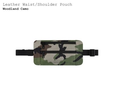 Supreme Leather Waist Wallet/ Shoulder Pouch Woodland Camo | eBay