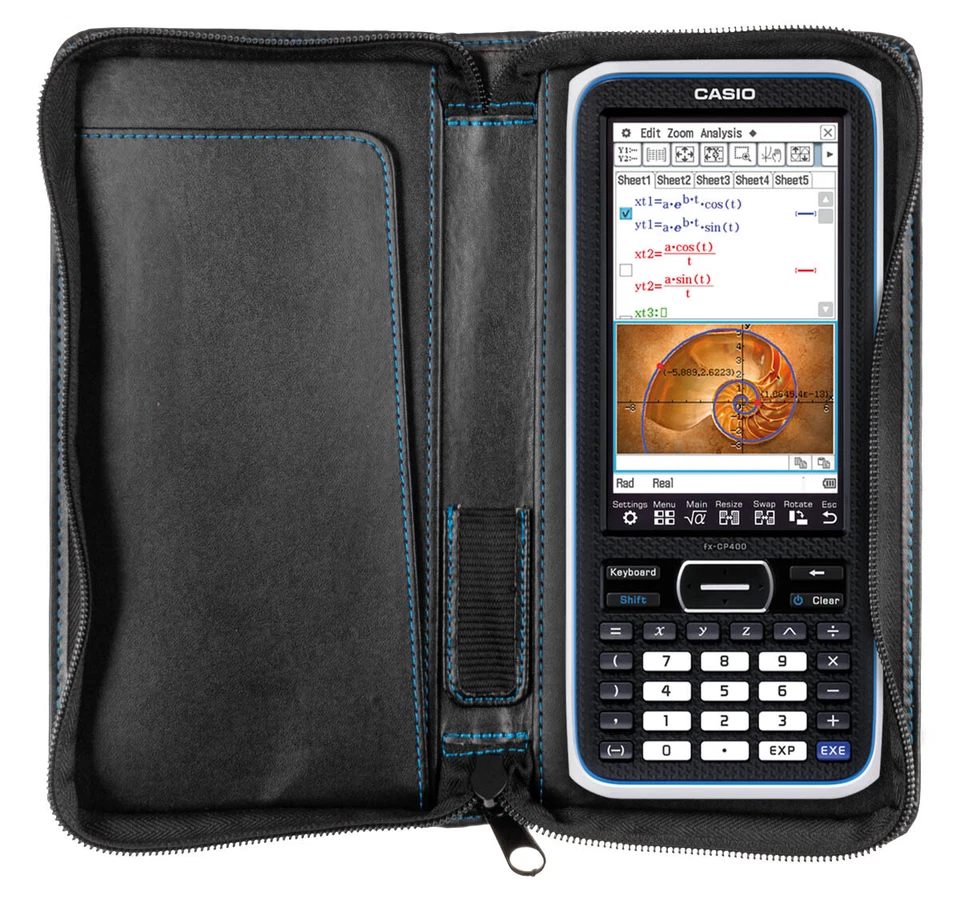 Casio ClassPad II FX-CP400 + Original CalcCase GTR Schutztasche - Bild 4 von 4