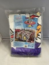 Vintage 90  s Sealed Bugs Bunny Tweety  Looney Tunes Toddlers Blanket/Bedspread