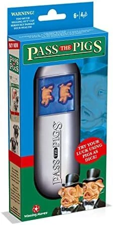 Pass The Pig – Gioco Da Tavolo Originale Con 2 Maialini – Party Game Per Famiglie – Edizione Import UK