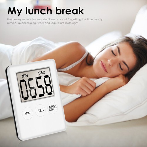 Large LCD Kitchen Cooking Digital Timer Count Down Up Clock Loud Alarm Magnetic - Picture 7 of 16