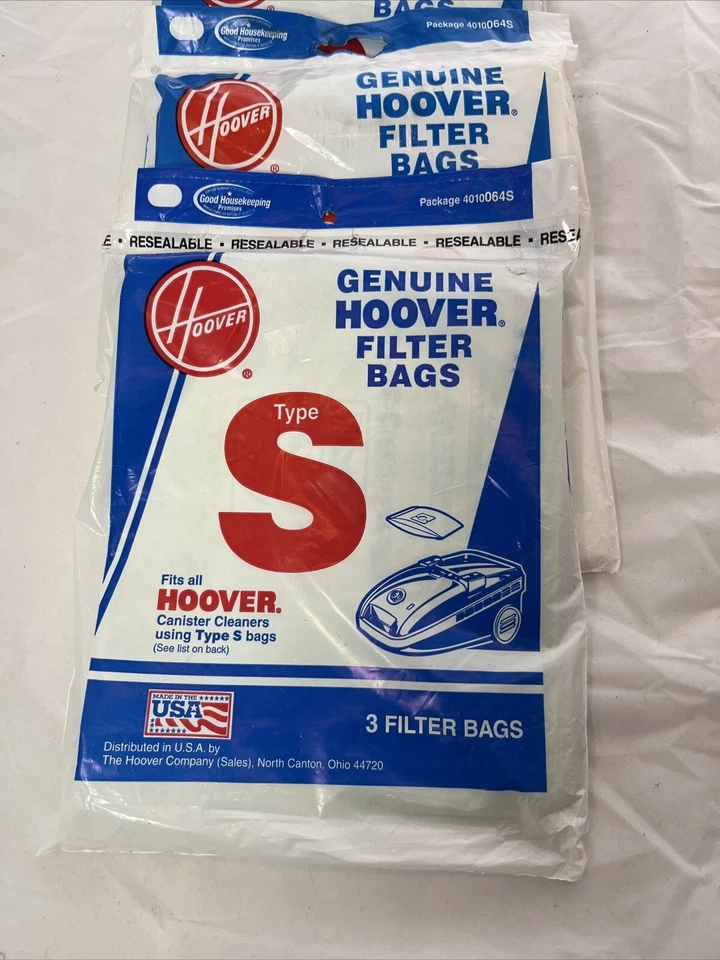 (4)Brand new Hoover S Vacuum Bags 4010064S- Genuine - 3 pack - Image 2 of 3
