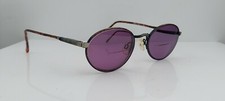 Vintage Sabatini 35 Brown Gray Oval Sunglasses FRAMES ONLY Italy