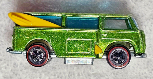 HOT WHEELS REDLINE VOLKSWAGEN BEACH BOMB LIGHT GREEN HK 1969 ORIGINAL FINE+ - Picture 11 of 21