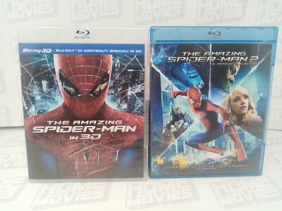The Amazing Spider-man + Il potere di Electro, lotto Blu-ray + Blu-ray 3D, usato