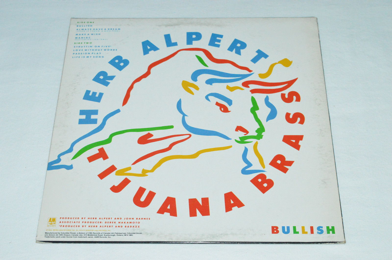 HERB ALPERT AND THE TIJUANA BRASS Bullish LP 1984 A&M Canada SP5022 VG+/VG eBay
