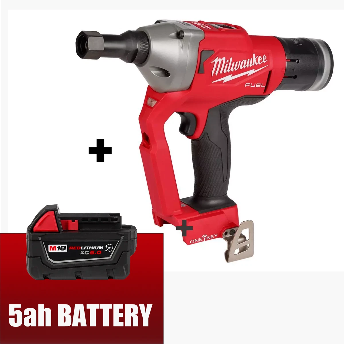 Milwaukee 2661-20 M18 FUEL 1/4 Huck Rivet Lockbolt Tool W/ ONE-KEY 