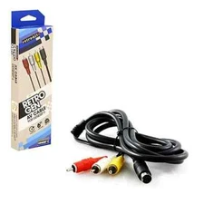 Retro-Bit Composite RCA Audio Video AV Connection Cord Cable for Sega Genesis 2