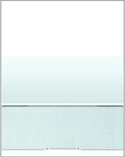 2500 Blank Check Stock Paper - Check on Bottom - Green Diamond
