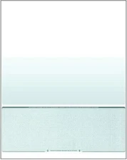 1000 Blank Check Stock Paper - Check on Bottom - Green Diamond