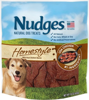 Blue Buffalo Homestyle Natural Dog Treats, Pollo Y Tocino, Bolsa De 16 Oz