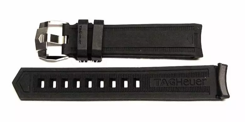 TAG HEUER AQUARACER black rubber strap 20mm BT0722 FT8021 WBD1110 WAY2110 WAY111