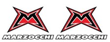 kit 2 Adesivi Stickers MARZOCCHI M Varie Misure ducati hypermotard rosso small