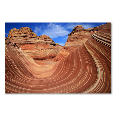 Postereck 0133 Poster Leinwand Slickrock, Utha USA Natur Felsen Rot Amerika Berg