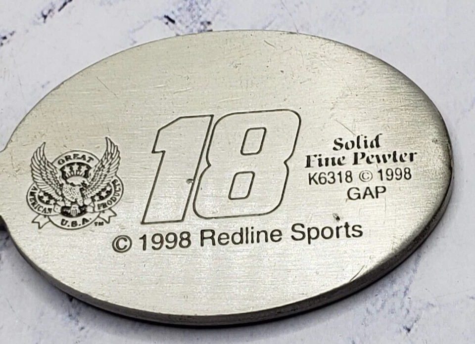 1998 NASCAR Bobby Labonte #18 Interstate Batteries Pewter Keychain - Image 3 of 4